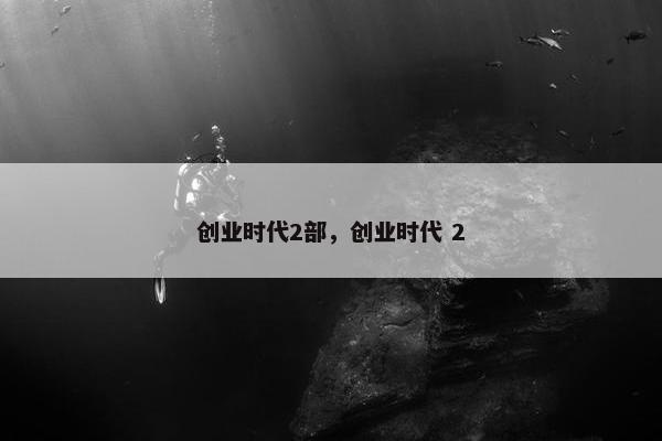 创业时代2部，创业时代 2