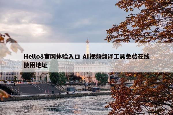 Hello8官网体验入口 AI视频翻译工具免费在线使用地址