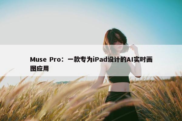 Muse Pro：一款专为iPad设计的AI实时画图应用