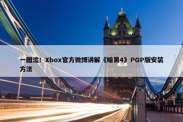 一图流！Xbox官方微博讲解《暗黑4》PGP版安装方法