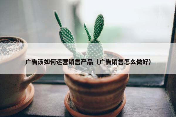 广告该如何运营销售产品（广告销售怎么做好）