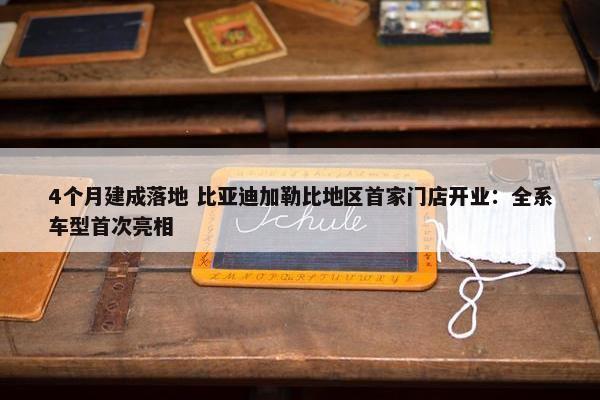 4个月建成落地 比亚迪加勒比地区首家门店开业：全系车型首次亮相