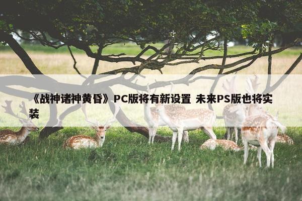 《战神诸神黄昏》PC版将有新设置 未来PS版也将实装