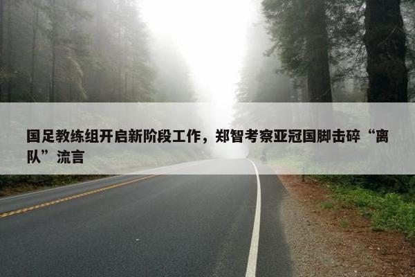 国足教练组开启新阶段工作，郑智考察亚冠国脚击碎“离队”流言