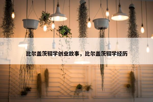 比尔盖茨辍学创业故事，比尔盖茨辍学经历