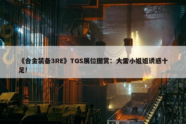 《合金装备3RE》TGS展位图赏：大雷小姐姐诱惑十足!