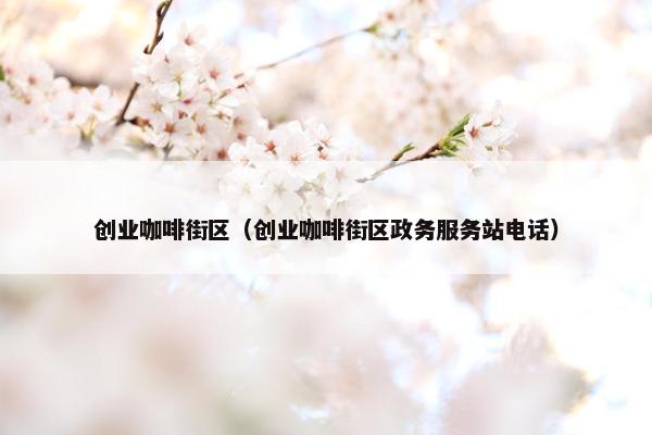 创业咖啡街区（创业咖啡街区政务服务站电话）