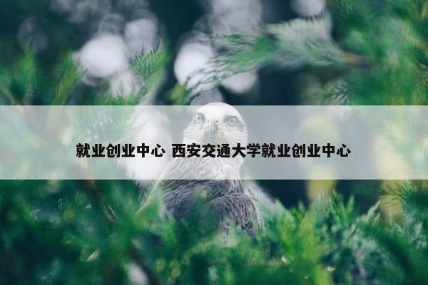 就业创业中心 西安交通大学就业创业中心