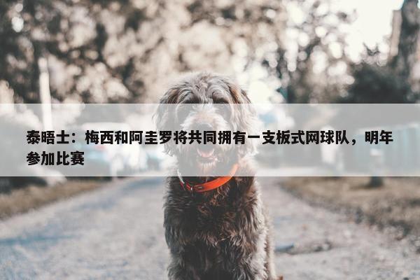 泰晤士：梅西和阿圭罗将共同拥有一支板式网球队，明年参加比赛