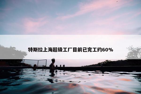 特斯拉上海超级工厂目前已完工约60%