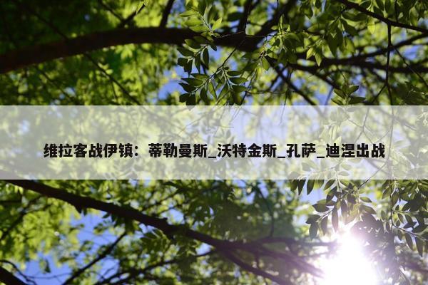 维拉客战伊镇：蒂勒曼斯_沃特金斯_孔萨_迪涅出战