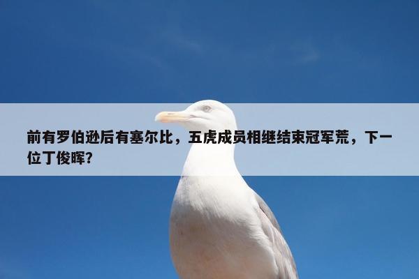 前有罗伯逊后有塞尔比，五虎成员相继结束冠军荒，下一位丁俊晖？