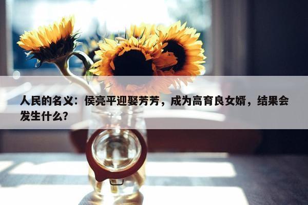 人民的名义：侯亮平迎娶芳芳，成为高育良女婿，结果会发生什么？