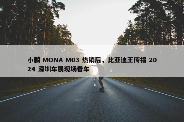 小鹏 MONA M03 热销后，比亚迪王传福 2024 深圳车展现场看车