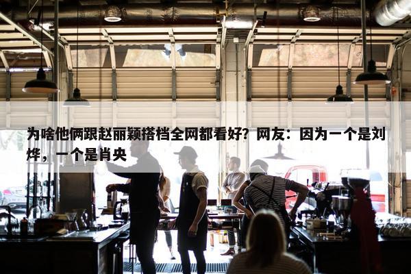 为啥他俩跟赵丽颖搭档全网都看好？网友：因为一个是刘烨，一个是肖央