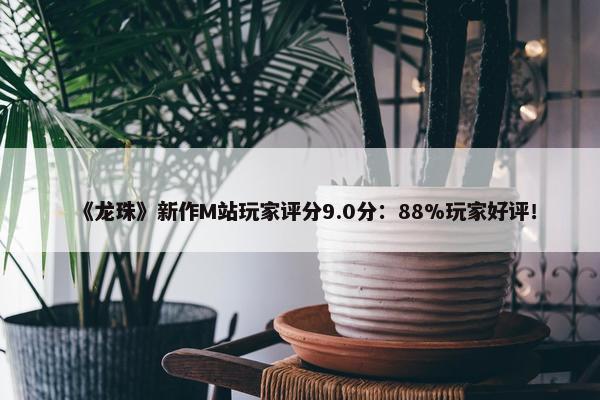 《龙珠》新作M站玩家评分9.0分：88%玩家好评！