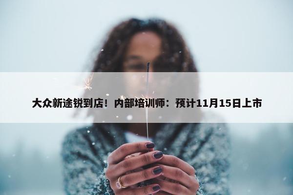 大众新途锐到店！内部培训师：预计11月15日上市