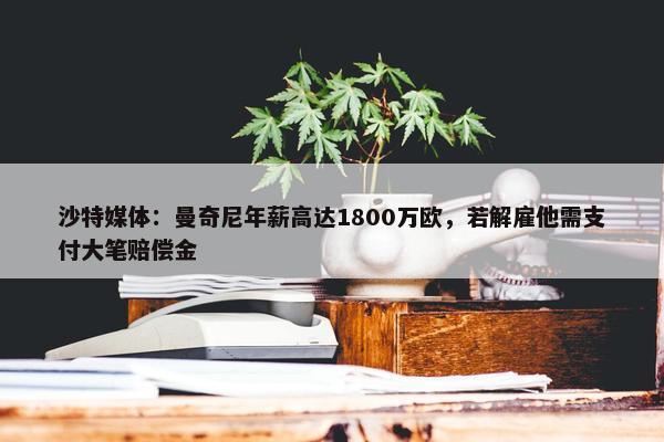 沙特媒体：曼奇尼年薪高达1800万欧，若解雇他需支付大笔赔偿金