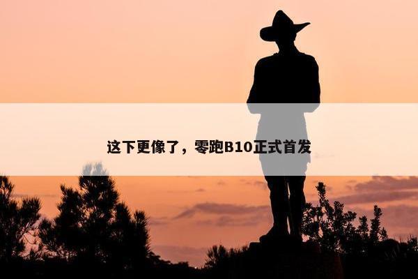 这下更像了，零跑B10正式首发