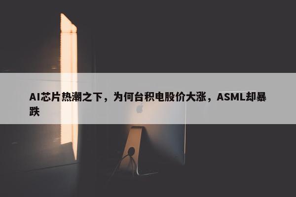 AI芯片热潮之下，为何台积电股价大涨，ASML却暴跌