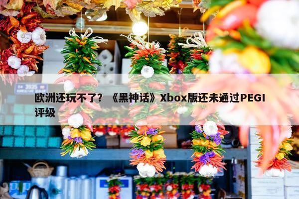 欧洲还玩不了？《黑神话》Xbox版还未通过PEGI评级