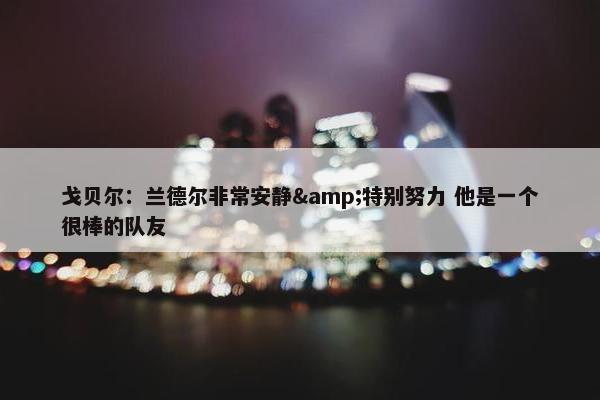 戈贝尔：兰德尔非常安静&特别努力 他是一个很棒的队友