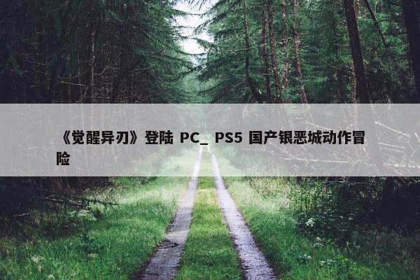 《觉醒异刃》登陆 PC_ PS5 国产银恶城动作冒险