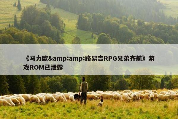 《马力欧&amp;路易吉RPG兄弟齐航》游戏ROM已泄露