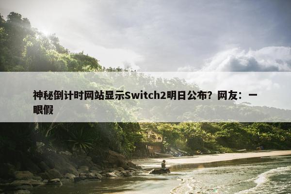 神秘倒计时网站显示Switch2明日公布？网友：一眼假