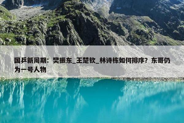 国乒新周期：樊振东_王楚钦_林诗栋如何排序？东哥仍为一号人物