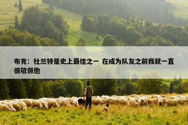 布克：杜兰特是史上最佳之一 在成为队友之前我就一直很敬佩他