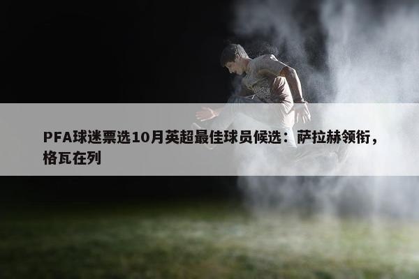 PFA球迷票选10月英超最佳球员候选：萨拉赫领衔，格瓦在列