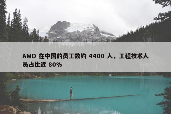 AMD 在中国的员工数约 4400 人，工程技术人员占比近 80%