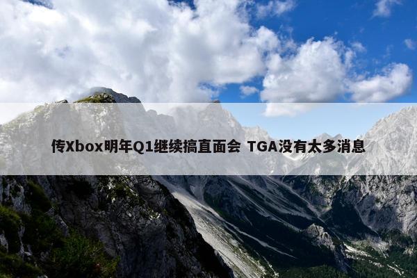 传Xbox明年Q1继续搞直面会 TGA没有太多消息