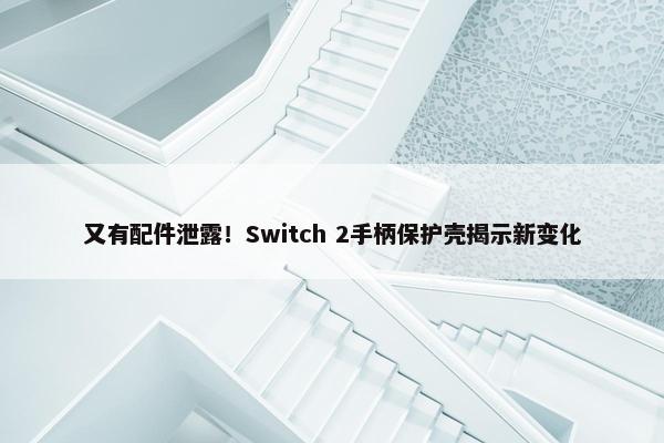 又有配件泄露！Switch 2手柄保护壳揭示新变化