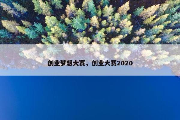 创业梦想大赛，创业大赛2020