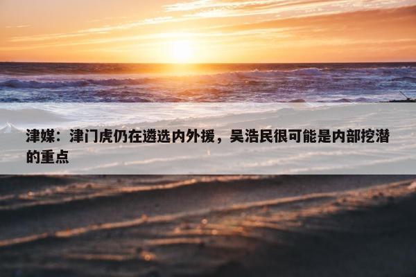 津媒：津门虎仍在遴选内外援，吴浩民很可能是内部挖潜的重点