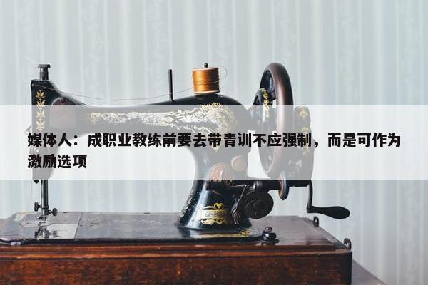 媒体人：成职业教练前要去带青训不应强制，而是可作为激励选项