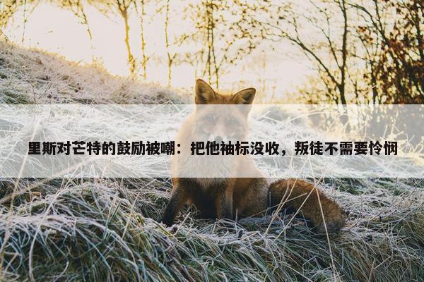 里斯对芒特的鼓励被嘲：把他袖标没收，叛徒不需要怜悯