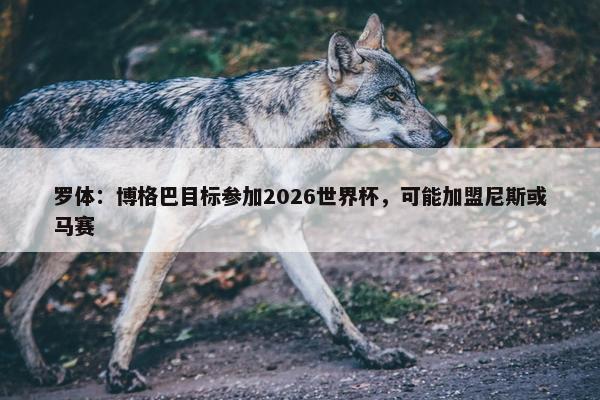 罗体：博格巴目标参加2026世界杯，可能加盟尼斯或马赛