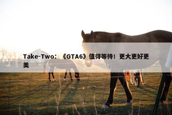 Take-Two：《GTA6》值得等待！更大更好更美