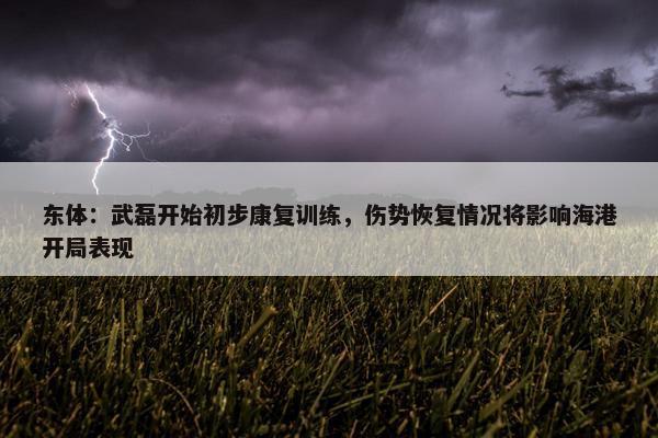 东体：武磊开始初步康复训练，伤势恢复情况将影响海港开局表现