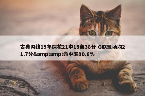 古典内线15年探花21中18轰38分 G联盟场均21.7分&amp;命中率80.6%