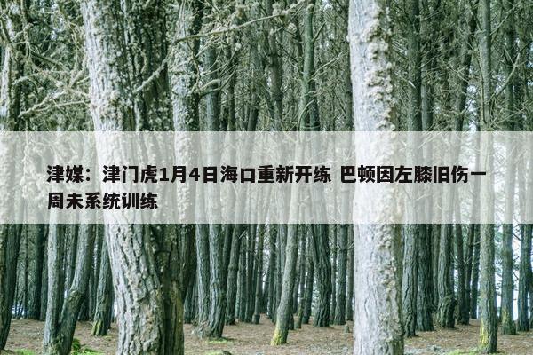 津媒：津门虎1月4日海口重新开练 巴顿因左膝旧伤一周未系统训练