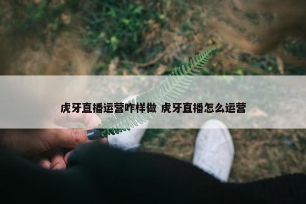 虎牙直播运营咋样做 虎牙直播怎么运营