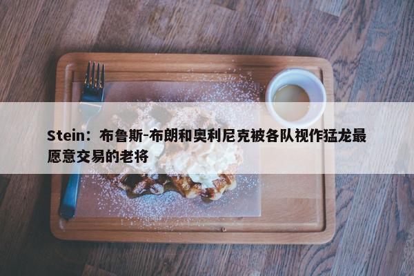 Stein：布鲁斯-布朗和奥利尼克被各队视作猛龙最愿意交易的老将