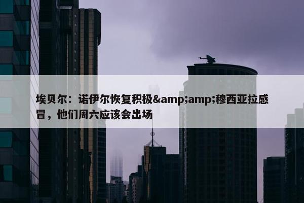 埃贝尔：诺伊尔恢复积极&amp;穆西亚拉感冒，他们周六应该会出场