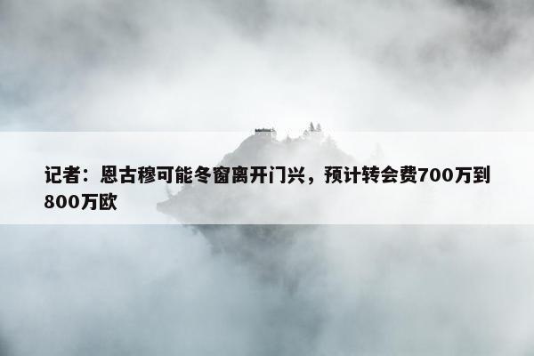 记者：恩古穆可能冬窗离开门兴，预计转会费700万到800万欧