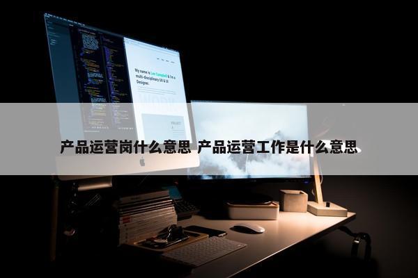 产品运营岗什么意思 产品运营工作是什么意思