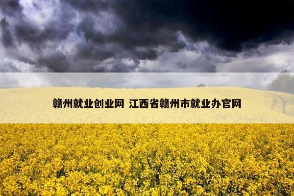 赣州就业创业网 江西省赣州市就业办官网